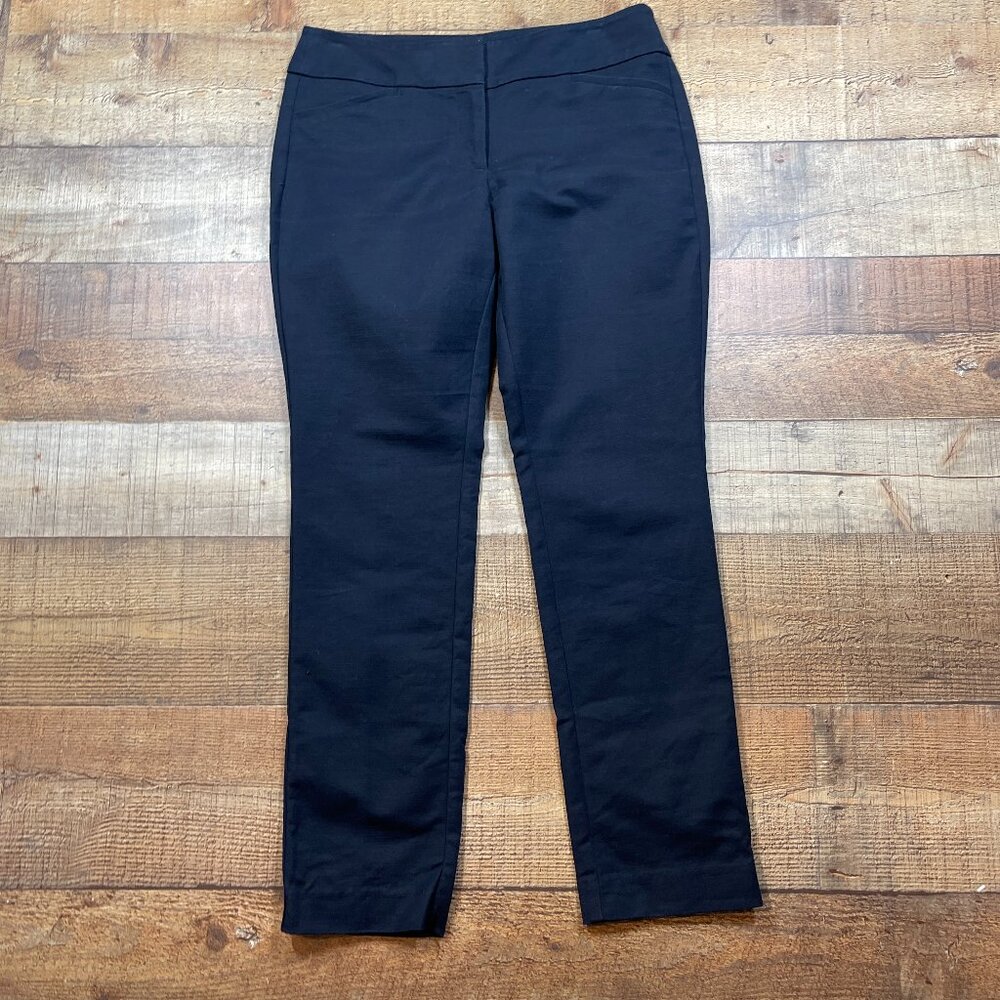Ann Taylor Navy Signature Fit Pants size 2P
